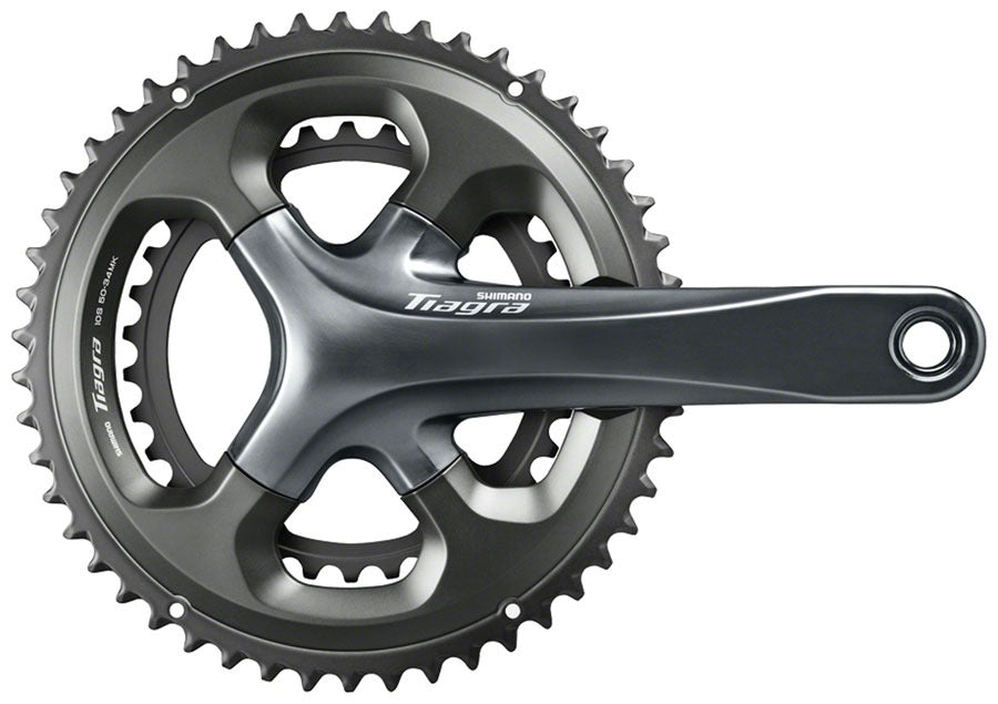 Image of Shimano Tiagra FC-4700 Crankset - 175mm 10-Speed 48/34t 110 Asymmetric BCD Hollowtech II Spindle Interface Gray