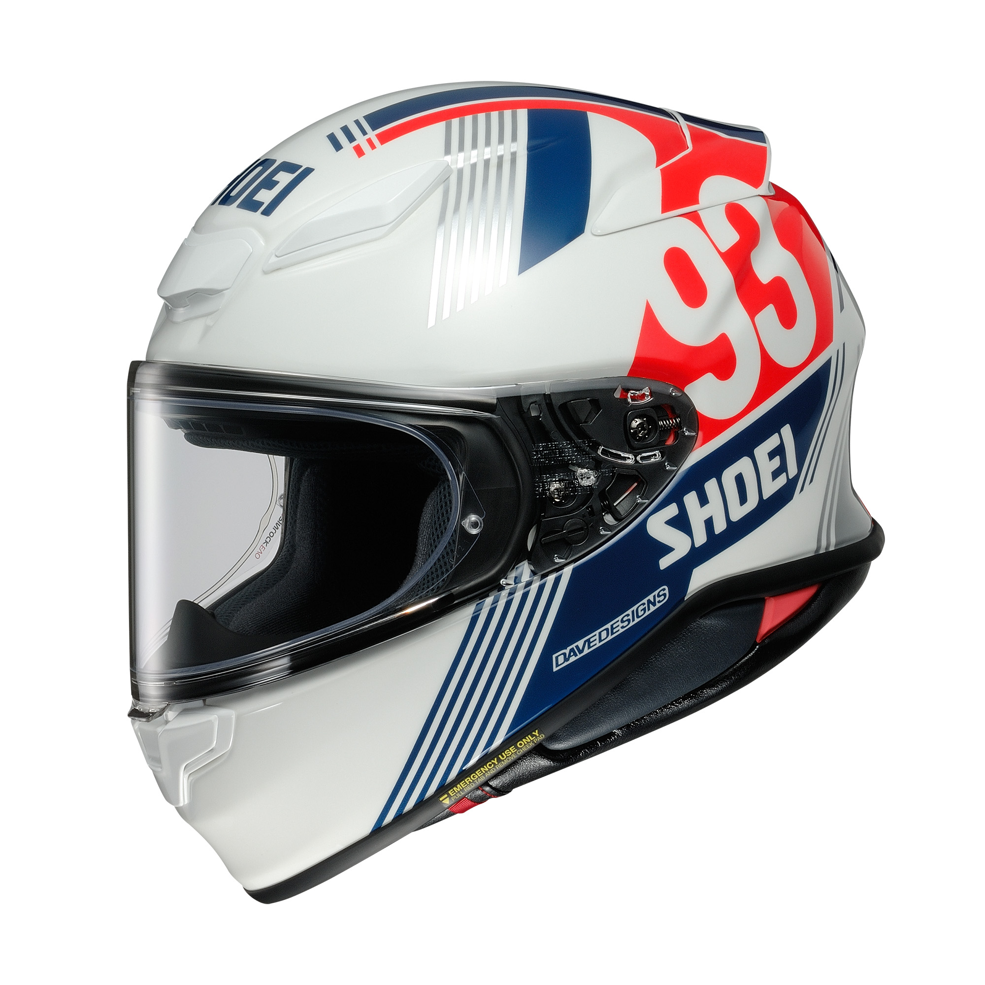 Image of Shoei NXR2 MM93 Retro Tc-10 Full Face Helmet Talla XL