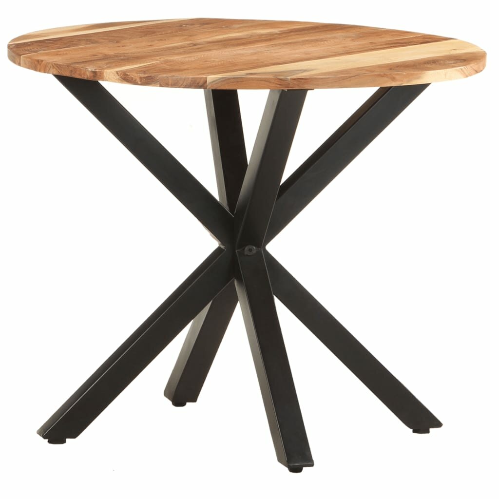 Image of Side Table 268"x268"x22" Solid Acacia Wood