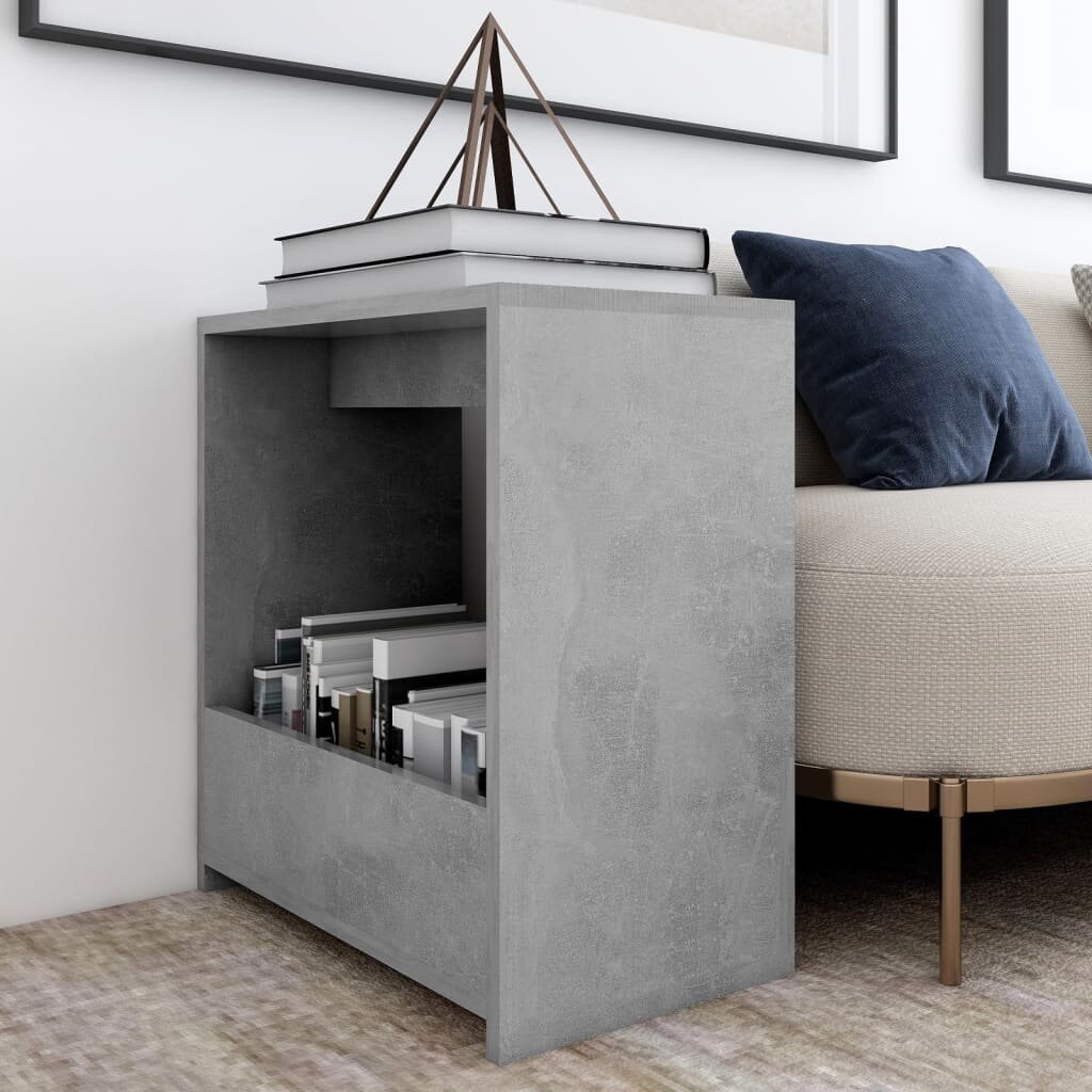 Image of Side Table Concrete Gray 20"x102"x20" Chipboard