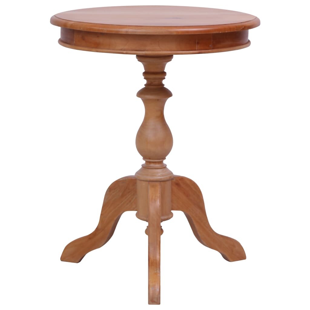 Image of Side Table Natural 197"x197"x256" Solid Mahogany Wood