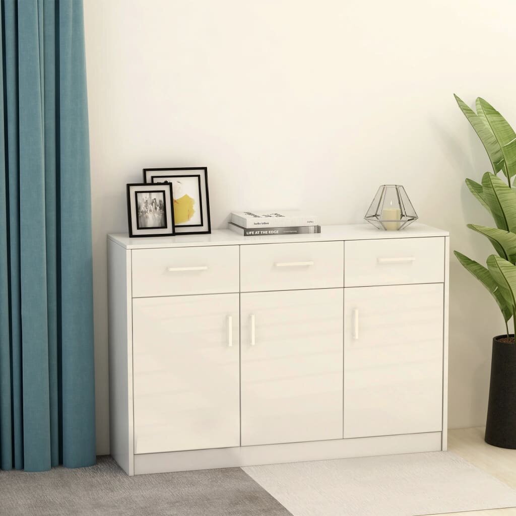 Image of Sideboard White 433"x134"x295" Chipboard