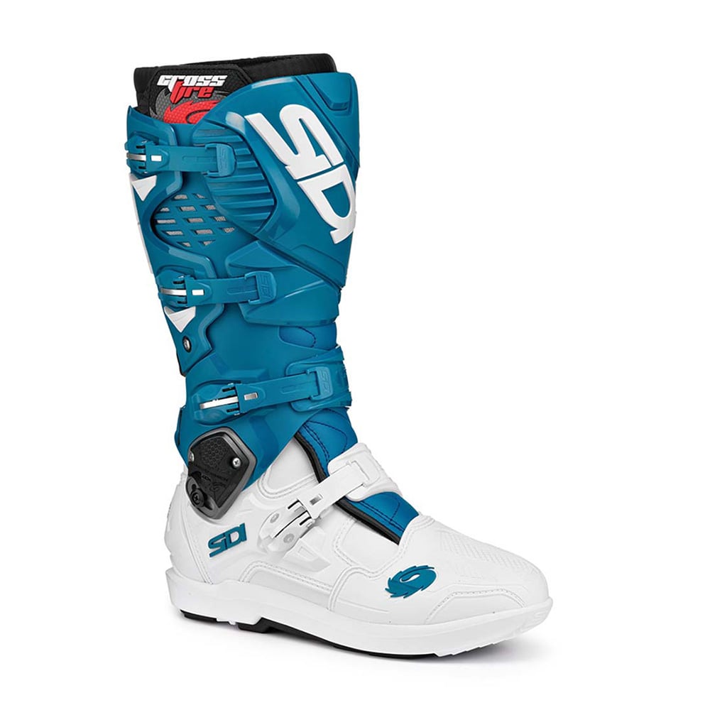 Image of Sidi Crossfire 3 SRS MX Boots White Petrol Taille 40