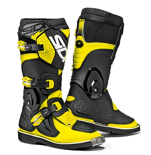 Image of Sidi Flame Schwarz-Gelb Fluo Stiefel Größe 39