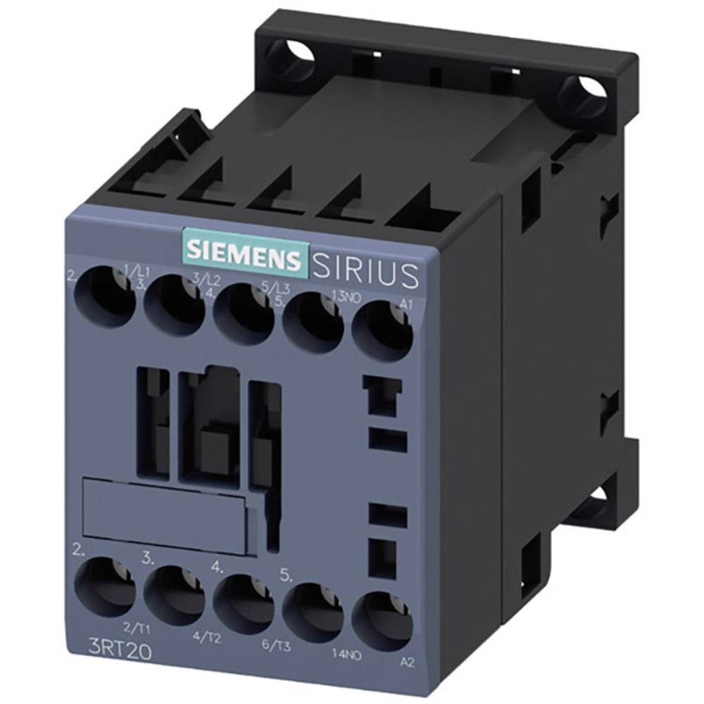 Image of Siemens 3RT2017-1AP01 Contactor 3 makers 55 kW 230 V AC 12 A + auxiliary contact 1 pc(s)