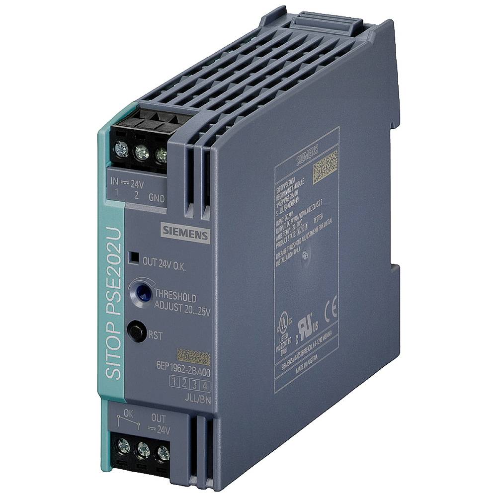 Image of Siemens 6EP19622BA00 Rail mounted redundancy (DIN) 46 A No of outputs: 1 x