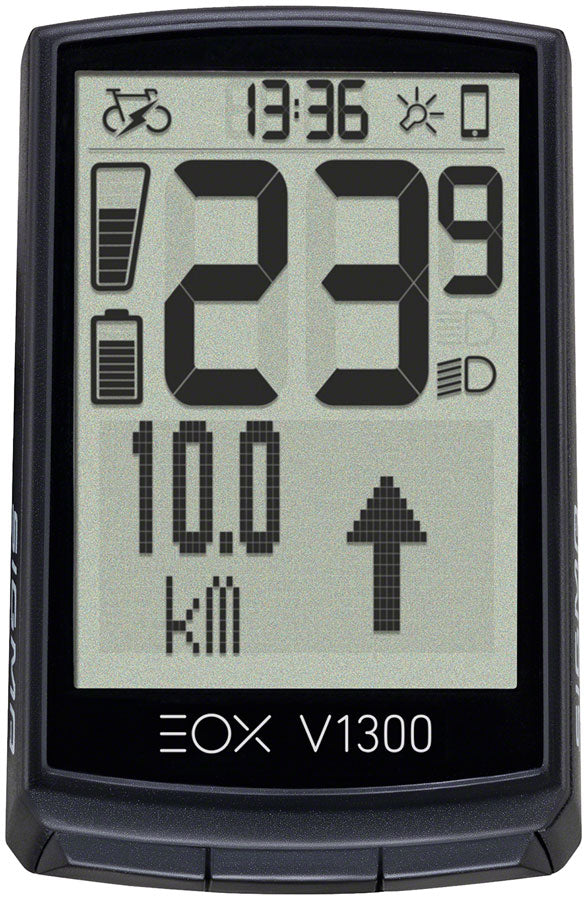 Image of Sigma EOX View 1300 Bike Computer - Standard Display