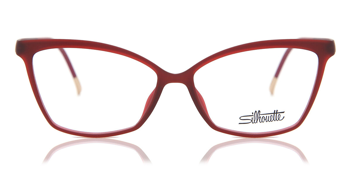 Image of Silhouette Eos View 1597 3030 Óculos de Grau Vermelhos Masculino BRLPT