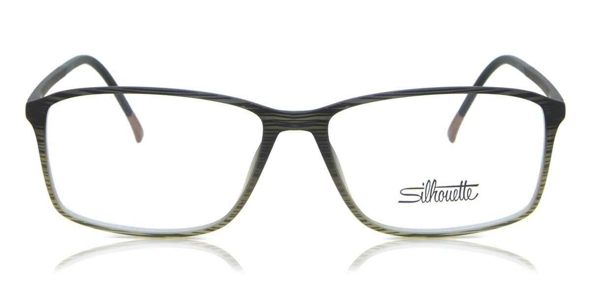 Image of Silhouette SPX Illusion 2942 5510 Óculos de Grau Verdes Masculino PRT