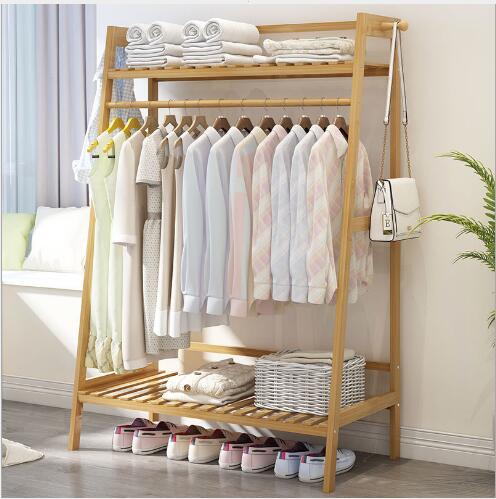Image of Simple Hat Rack Nanzhu Bedroom Furniture Hanging Storage Holders & Racks modern clothes shelf