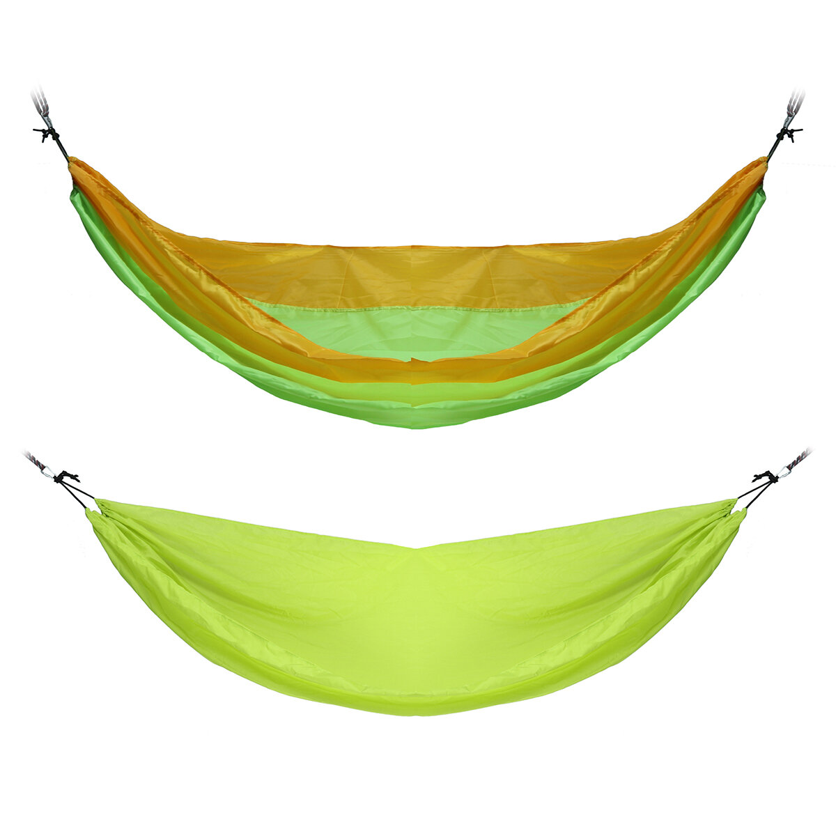 Image of Single / Double Hammock with Mosquito Net Outdoor Garden Hanging Bed Swing Green