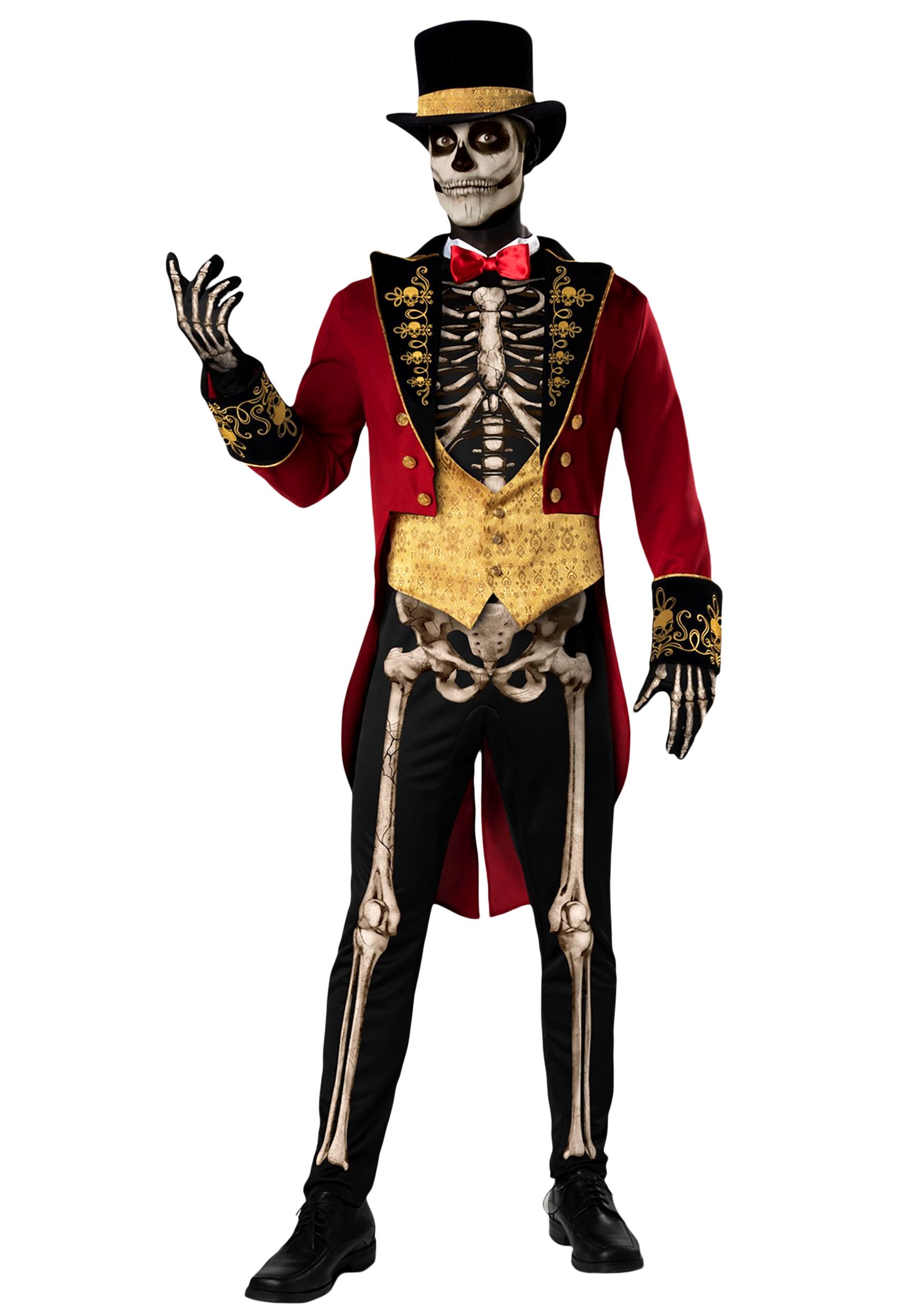 Image of Skeleton Ringmaster Men's Costume ID FUCM1146-XL