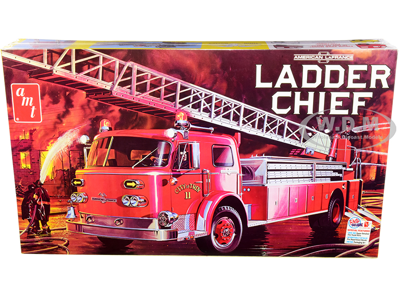 Image of Skill 3 Model Kit American LaFrance Ladder Chief Fire Truck 1/25 Scale Model by AMT