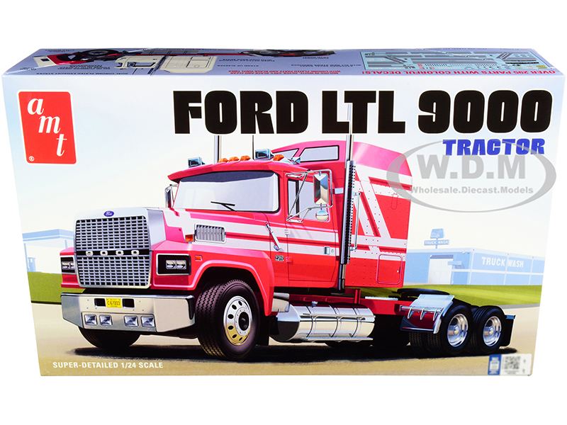 Image of Skill 3 Model Kit Ford LTL 9000 Semi Tractor 1/24 Scale Model by AMT