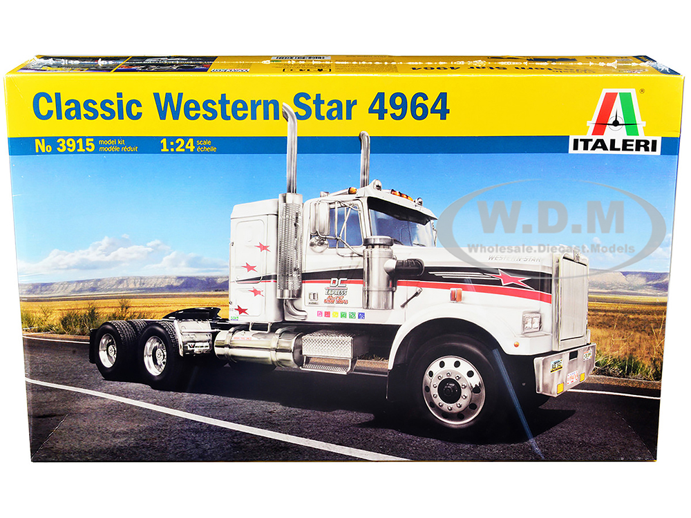 Image of Skill 3 Model Kit Western Star Classic 4964 Truck Tractor 1/24 Scale Model by Italeri