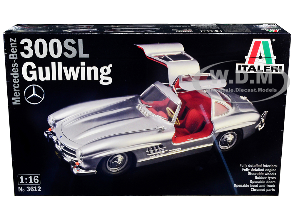 Image of Skill 4 Model Kit Mercedes-Benz 300 SL Gullwing 1/16 Scale Model by Italeri