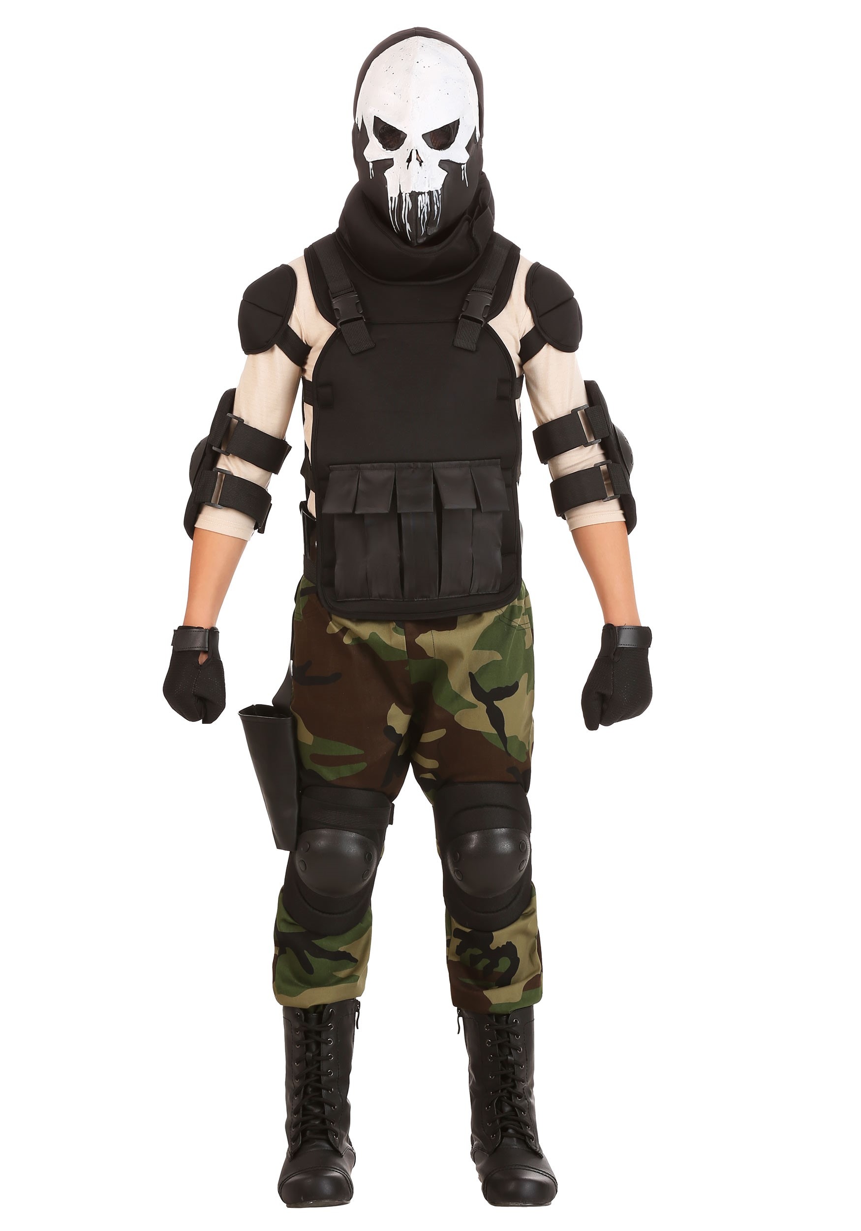 Image of Skull Military Man Costume for Boys ID FUN2967CH-S