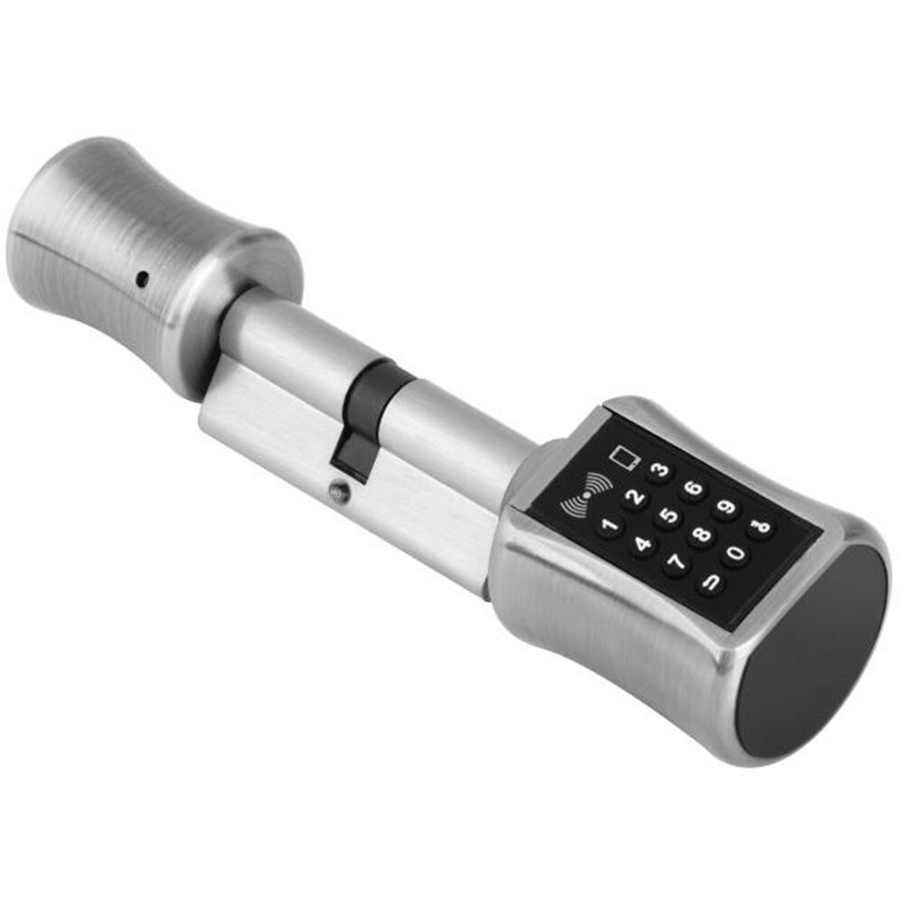 Image of Smart Cylinder Lock European Style Electronic Door Lock APP Digital Keypad Code RFID Card Key Lock For Home Apartment