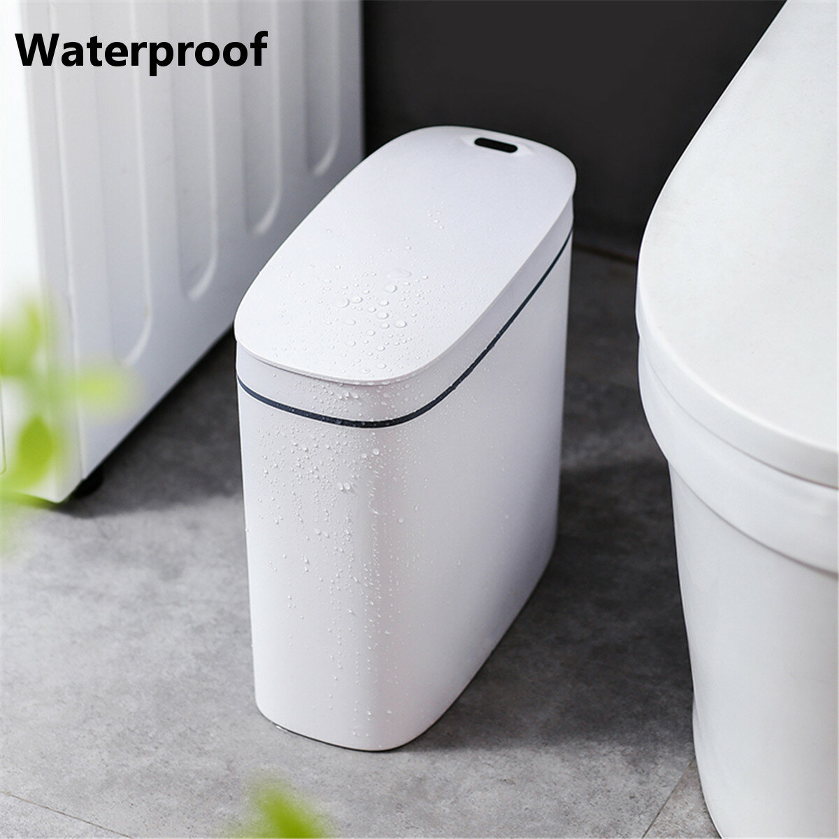 Image of Smart Trash Can Touch Free Automatic Sensor Waste Bin 14L for Office Kitchen