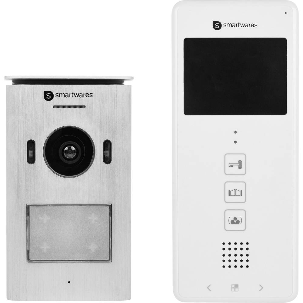 Image of Smartwares DIC-22112 Video door intercom Two-wire Complete kit Detached White