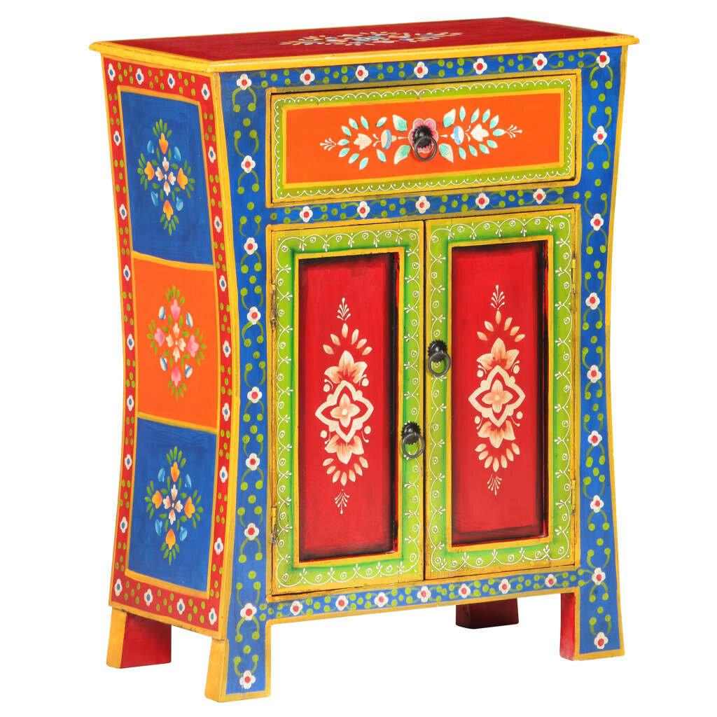 Image of Solid Mango Wood Hand Painted Sideboard 236''x118''x295''