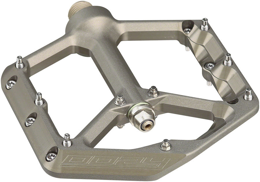 Image of Spank Oozy Pedals - Platform Aluminum 9/16" Gun Metal