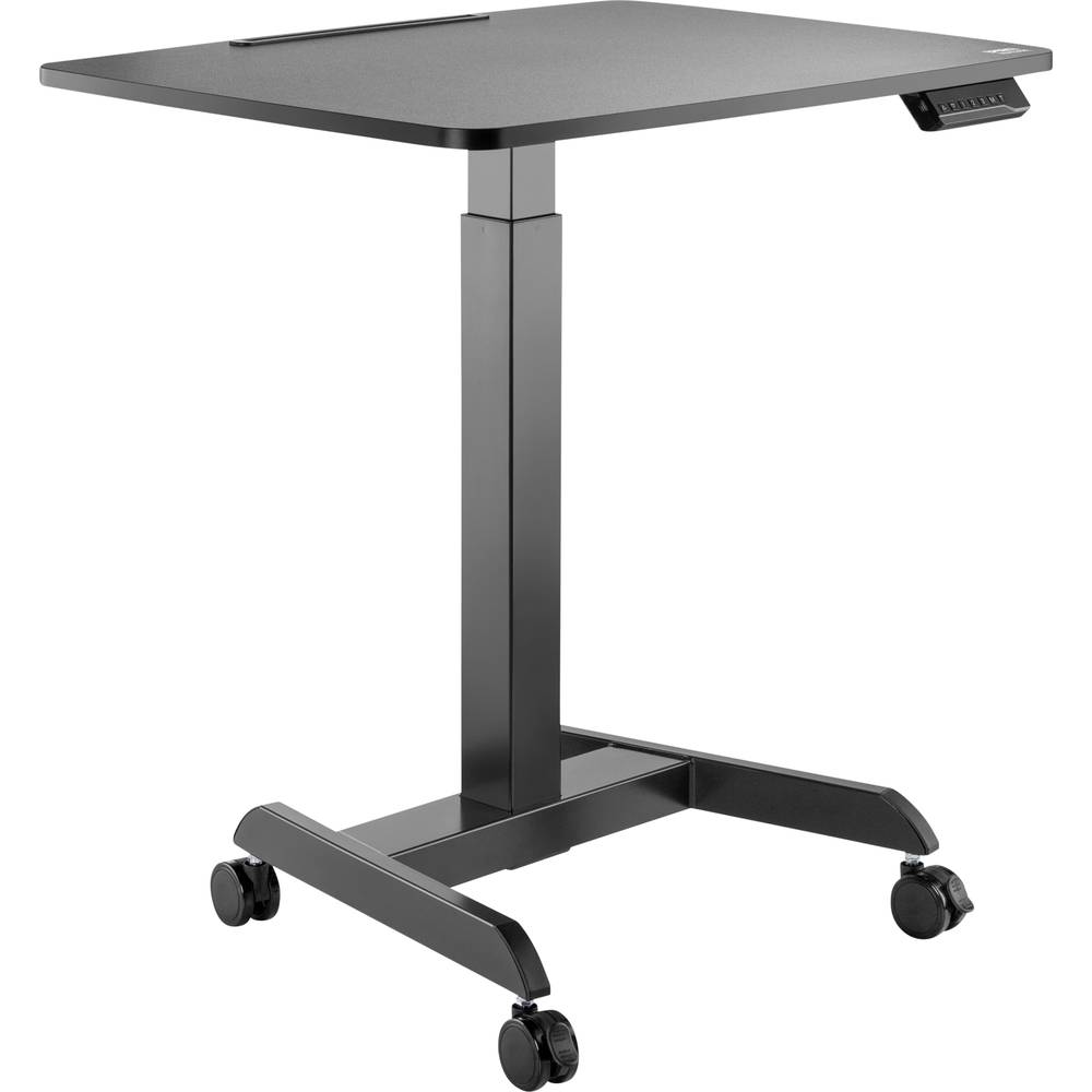 Image of SpeaKa Professional Standing desk Height-adjustable Height range: 780 up to 1280 mm (W x D) 800 mm x 600 mm Black