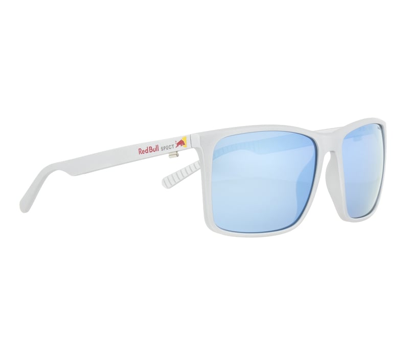 Image of Spect Red Bull Bow Sunglasses Metalic Silver Smoke Blue Mirror Pol (Bow-005P) Größe