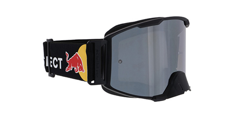 Image of Spect Red Bull Strive Mx Goggles Black Black Flash Smoke Silver Flash S2 Taille