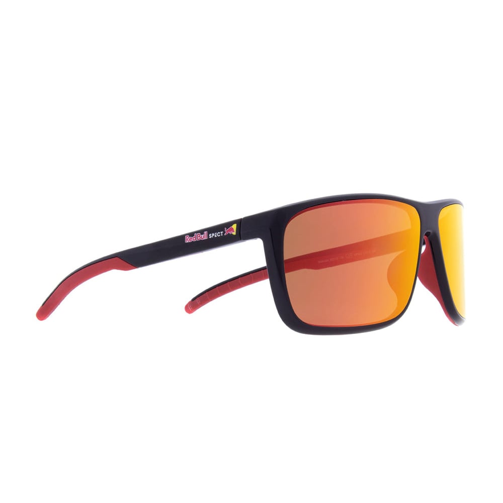 Image of Spect Red Bull Tain Sunglasses Matt Black Orange Mirror Size EN