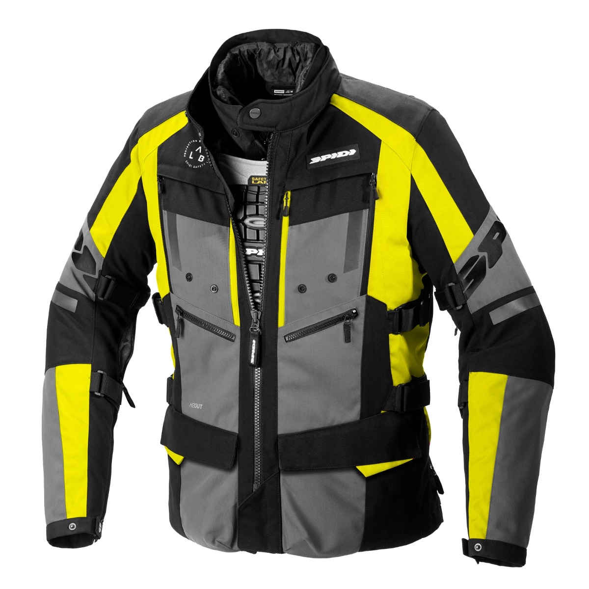 Image of Spidi 4 Season Evo Fluo Gelb CE Jacke Größe M