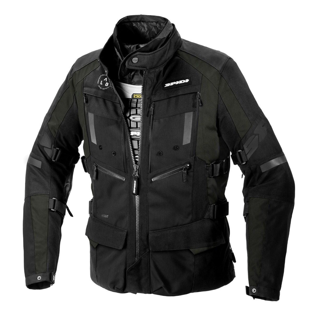 Image of Spidi 4Season Evo Dark Vert Noir Blouson Taille L