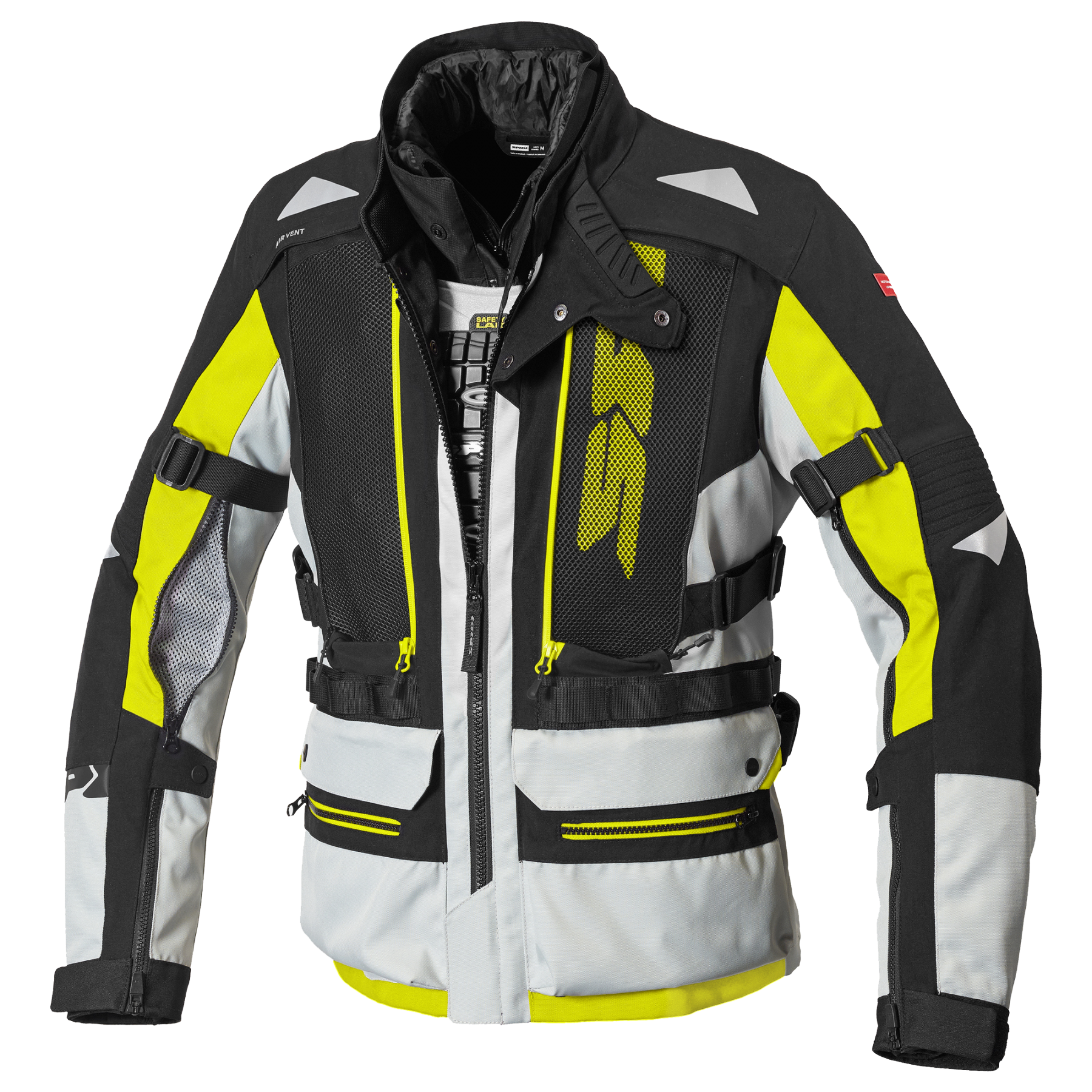 Image of Spidi Allroad H2Out Jacket Fluo Yellow Size 2XL ID 8030161343762