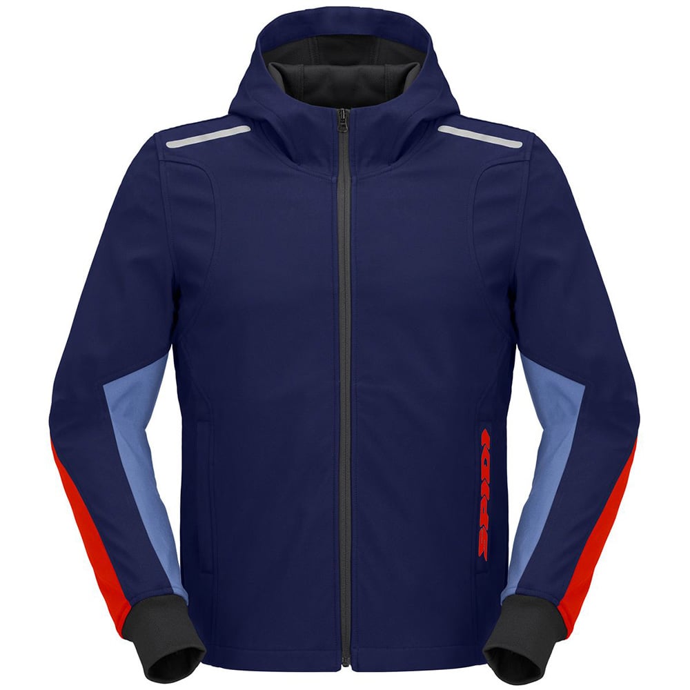 Image of Spidi Armor Light Navy Rot Jacke Größe XL