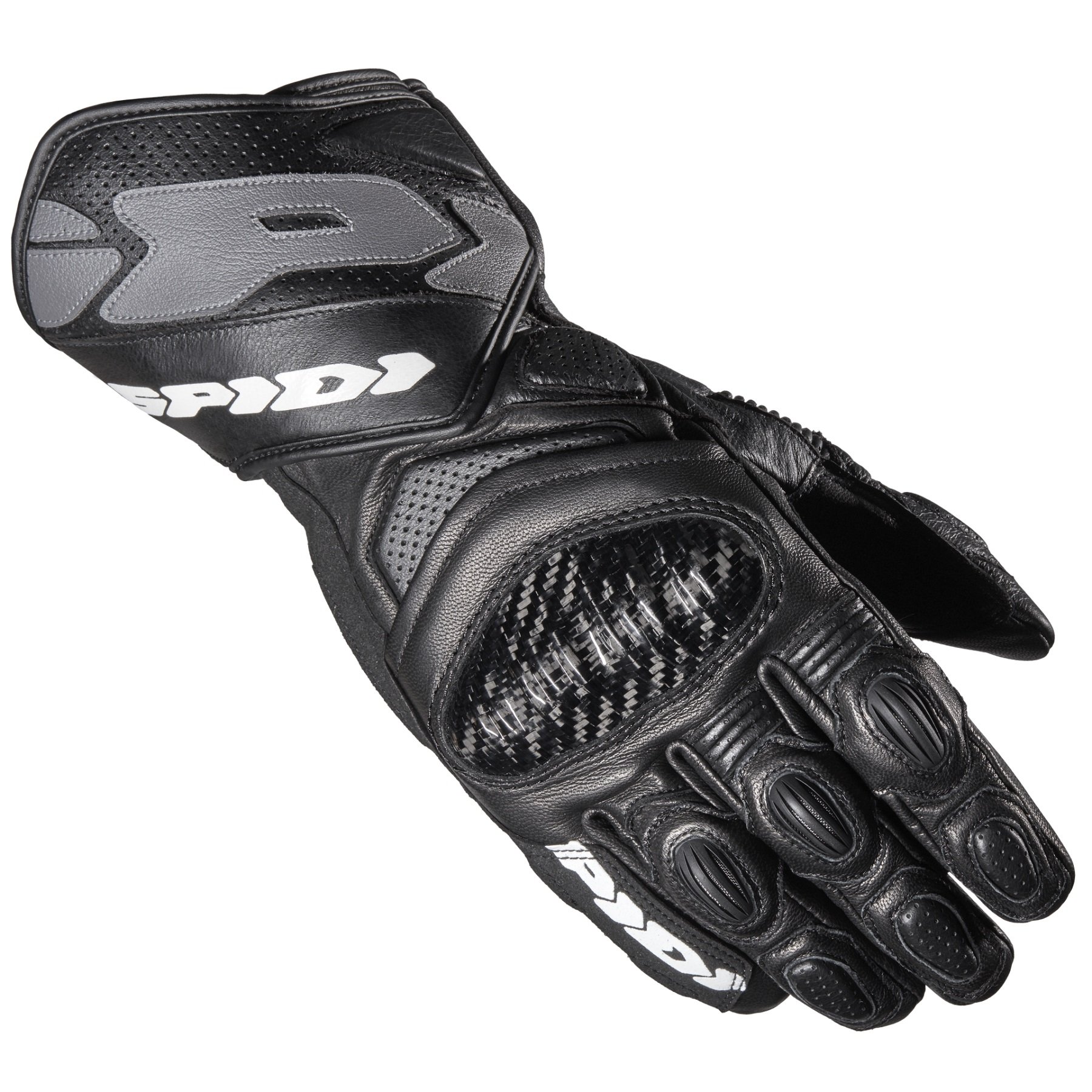 Image of Spidi Carbo 7 Schwarz Handschuhe Größe XL