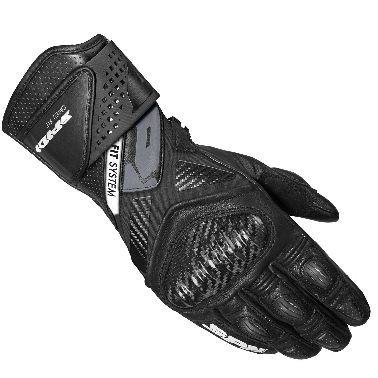 Image of Spidi Carbo Fit Gloves Black Size L ID 8030161481495