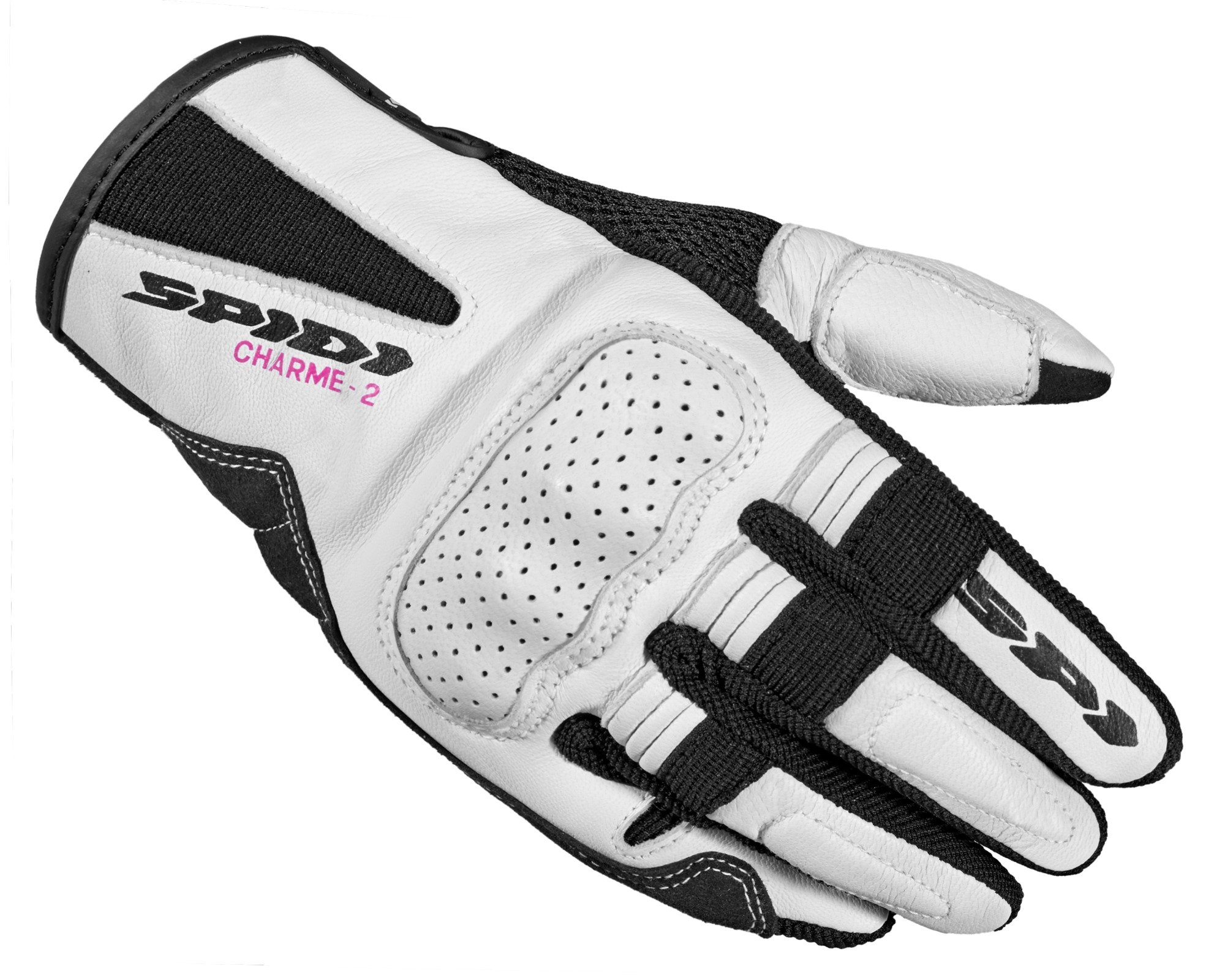 Image of Spidi Charme 2 Schwarz Weiß Handschuhe Größe S
