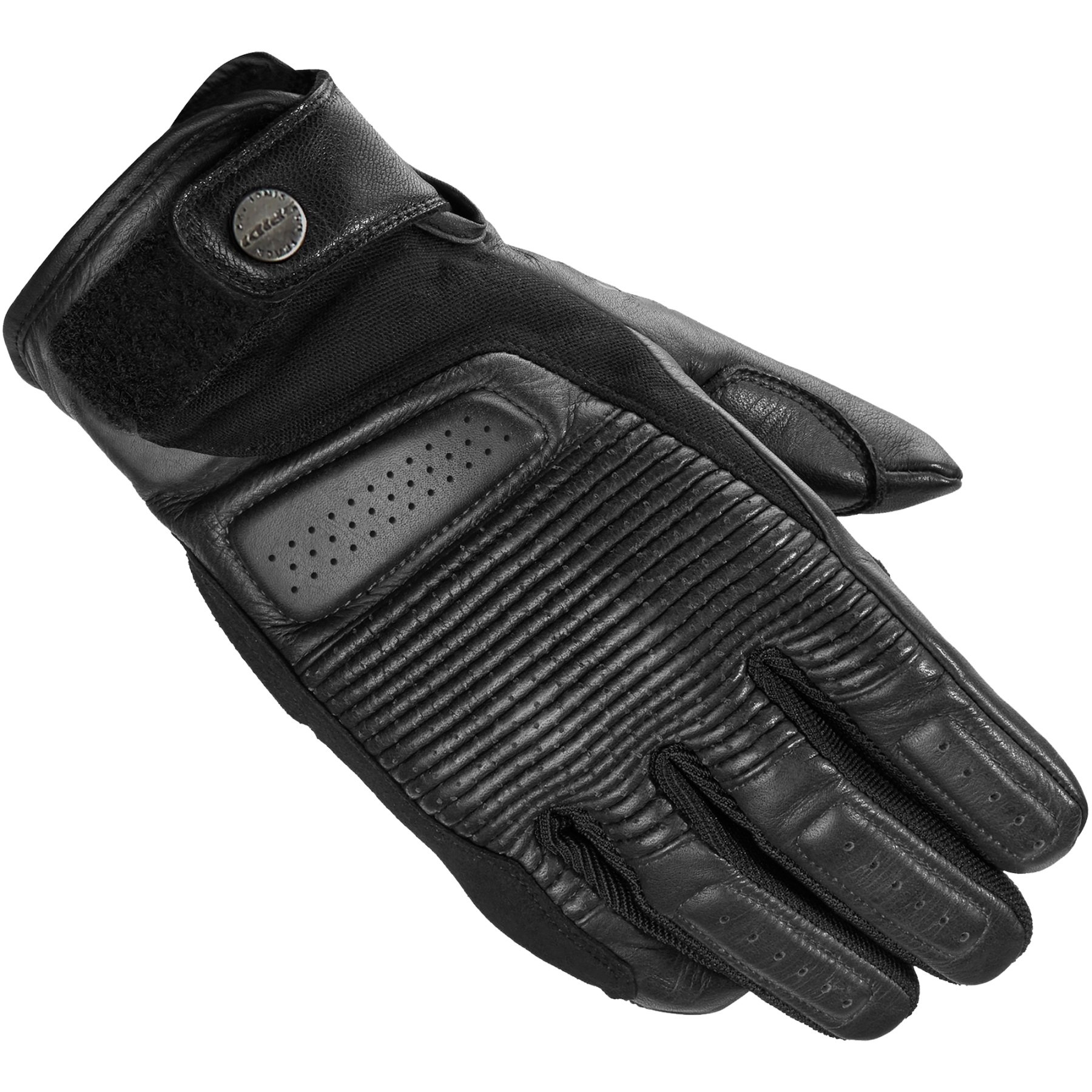 Image of Spidi Clubber Black Motorcycle Gloves Talla L