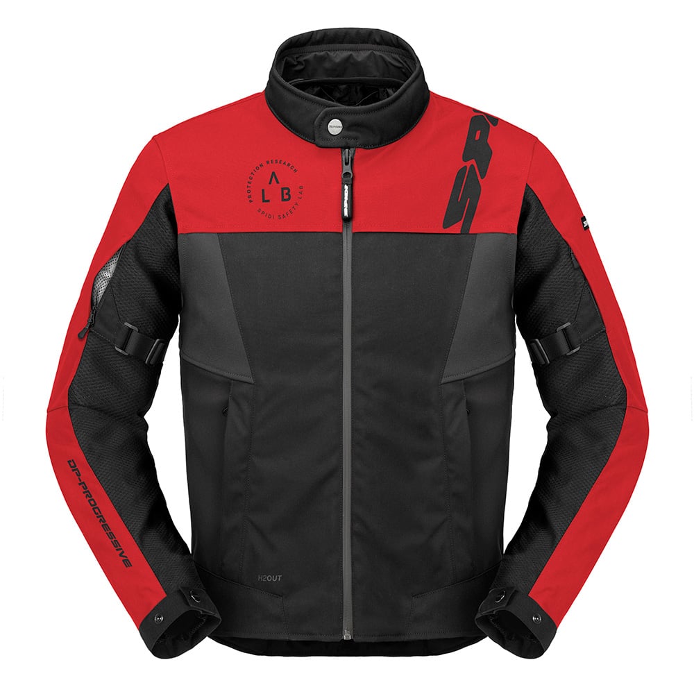 Image of Spidi Corsa H2OUT Jacket Red Black Size M ID 8030161498141