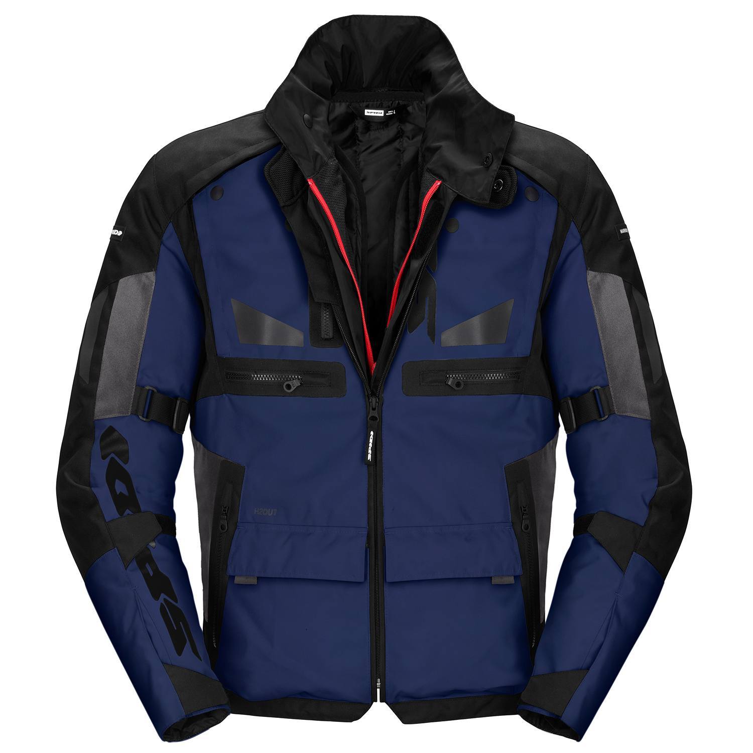 Image of Spidi Crossmaster Jacket Black Blue Size 4XL EN