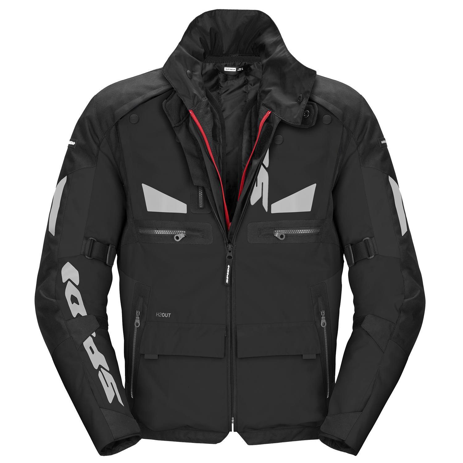 Image of Spidi Crossmaster Jacket Black Size 2XL EN