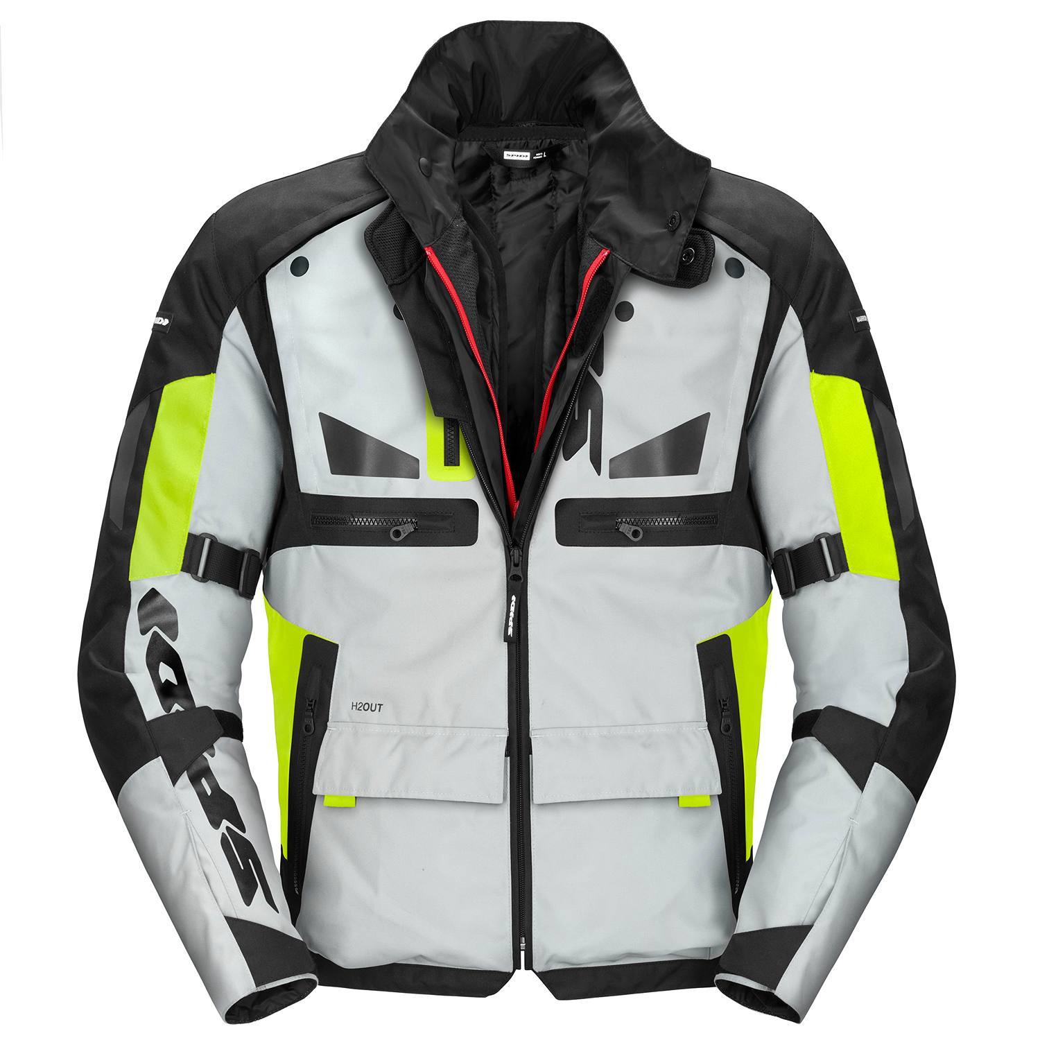 Image of Spidi Crossmaster Jacket Yellow fluo Taille L