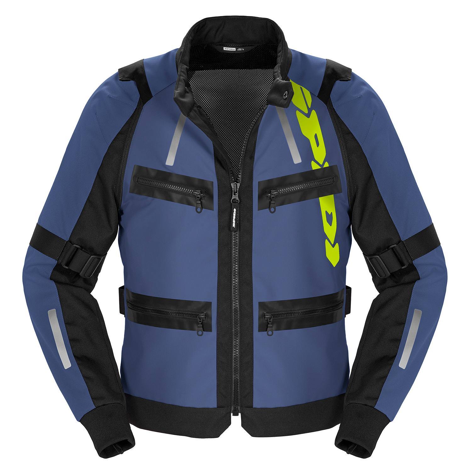 Image of Spidi Enduro Pro Jacket Blue Yellow Größe 3XL