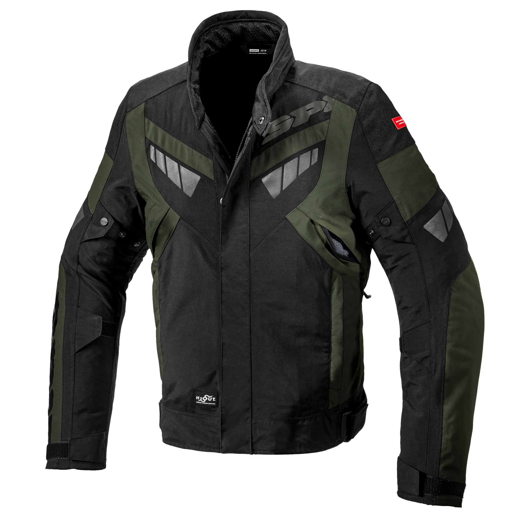 Image of Spidi Freerider Jacket Dark Green Black Size S EN