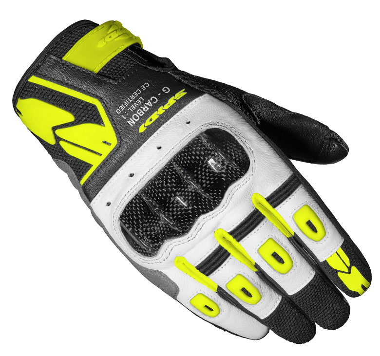 Image of Spidi G-Carbon Lady Jaune Fluo Gants Taille M