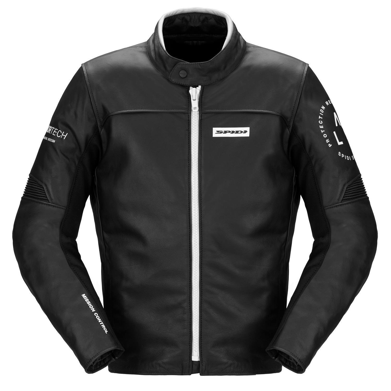 Image of Spidi Genesis Jacket Black White Size 56 EN