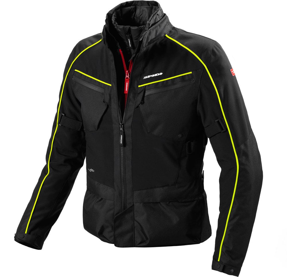 Image of Spidi Intercruiser H2Out Jacket Fluo Yellow Size 3XL ID 8030161256086