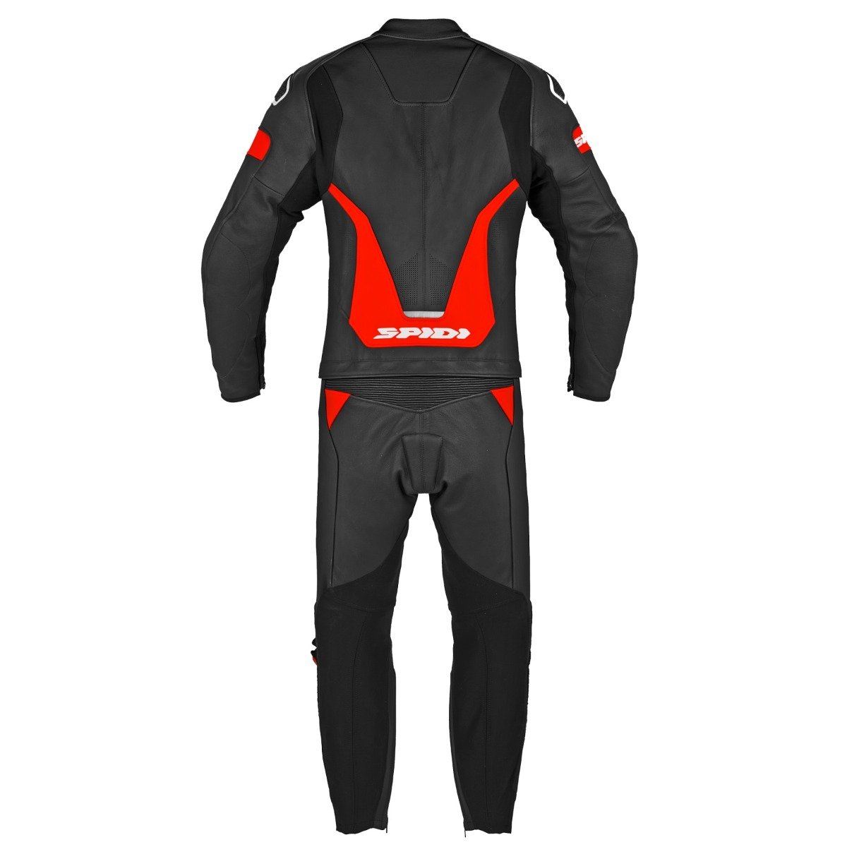 Image of Spidi Laser Touring Black Fluo Red 2 Piece Size 54 ID 8030161444209