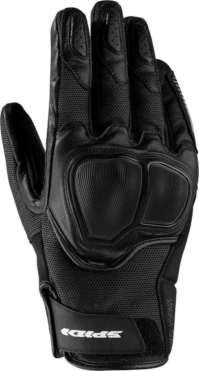 Image of Spidi NKD Leather Gloves Black Talla L