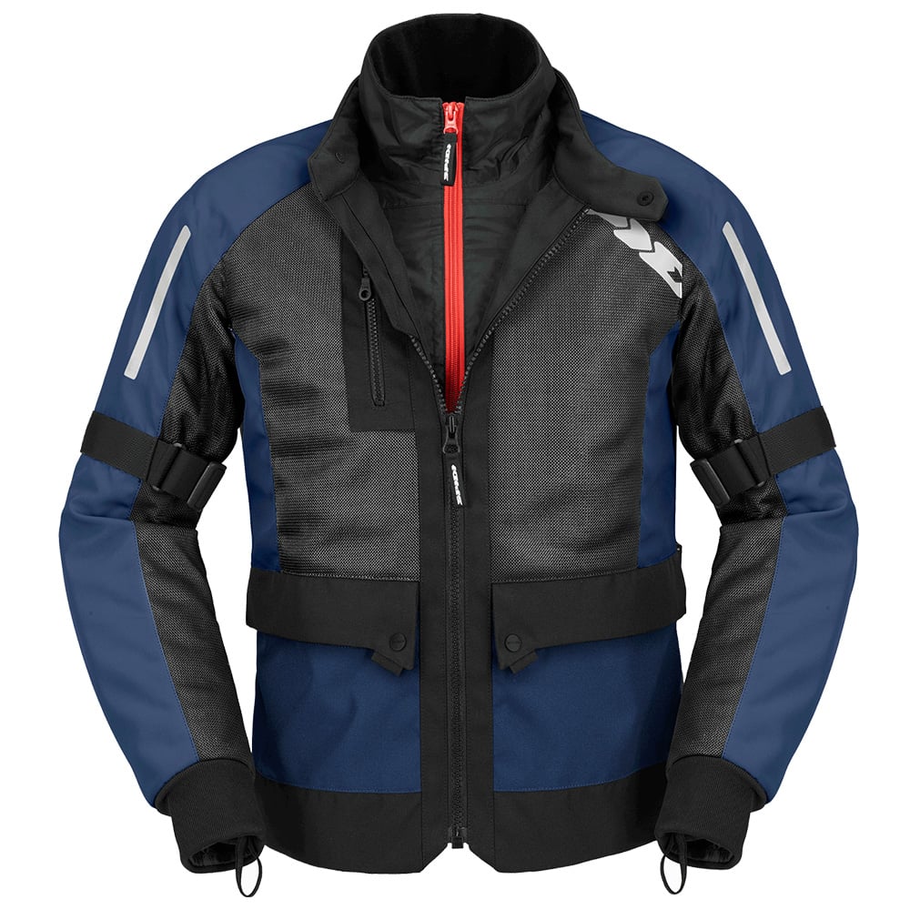 Image of Spidi Net H2Out Jacket Black Blue Size XL EN